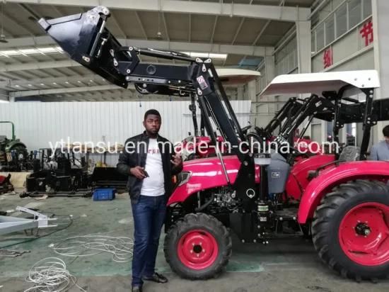 Hot Sale 2 Wheel 60HP Tractor with Front Loader Backhoe Chinese