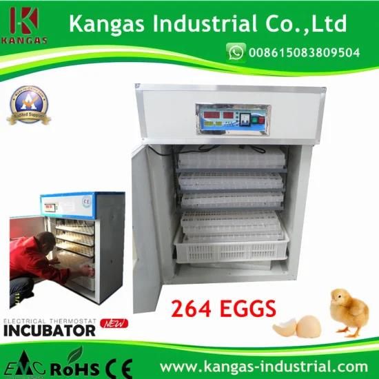 264 Incubator Eggs CE Certificate Professional Cheap Automatic Egg Incubator Hatchery ...