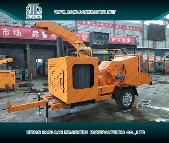 Towable/Portable/Trailed Diesel Engine Wood Chipper Price