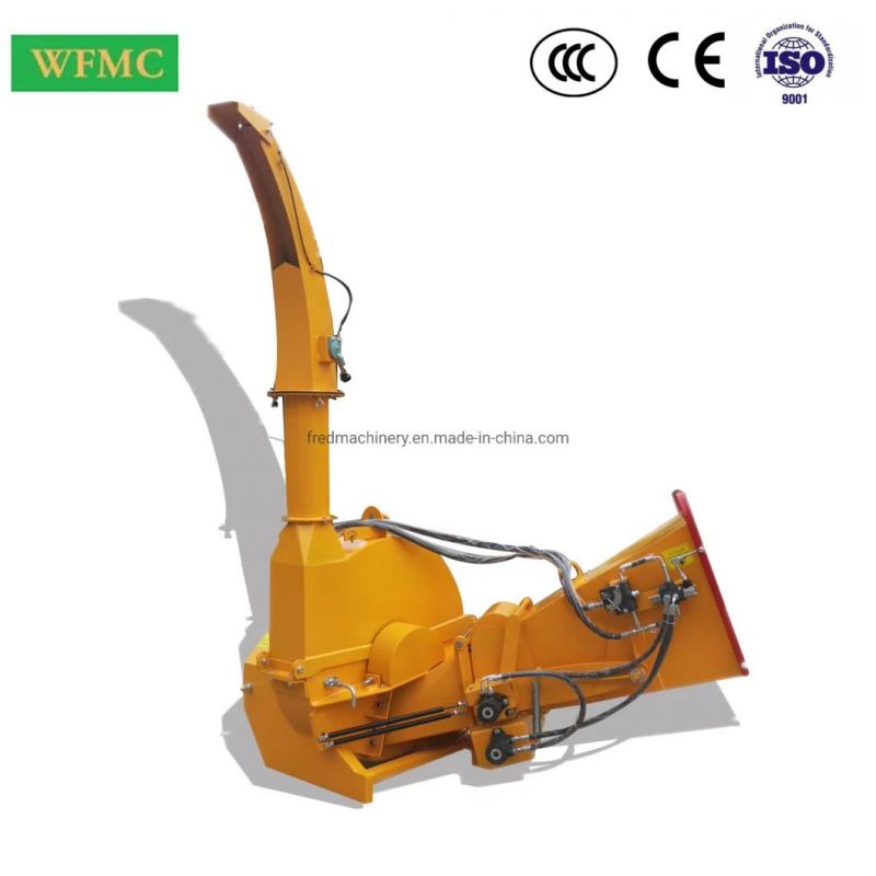 9 Inches Self-Contained Hydraulic in-Feeding System Wood Cutting Chipper