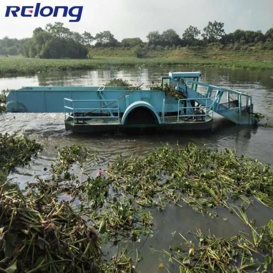 New Design Aquatic Weed Cutting Machine/ Lake Cleaning Boat / Water Grass Harvester for ...
