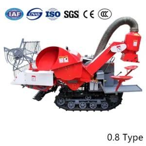Agricultural Crawler Type Mini Combine Wheat Rice Farm Harvesting Machinery