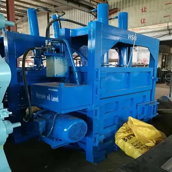 Small Vertical Hydraulic Baler Factory Direct Sales of Second-Hand Clothes Second-Hand ...