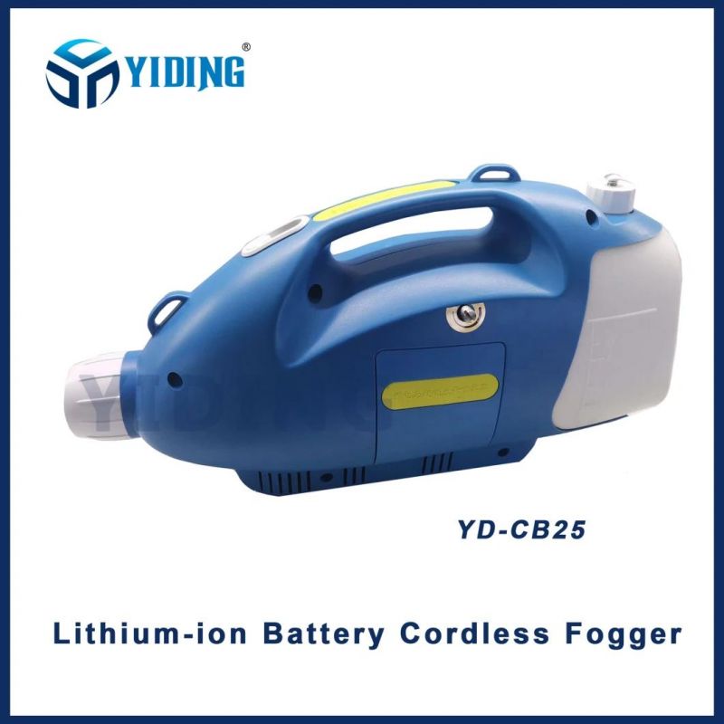 2.5L Lithium Battery Cordless Fogger Disinfecting Disinfectant Portable Fogger Ulv Cold Fogger Sprayer Machine for Disinfection Lithium-Ion Battery Ulv Fogger