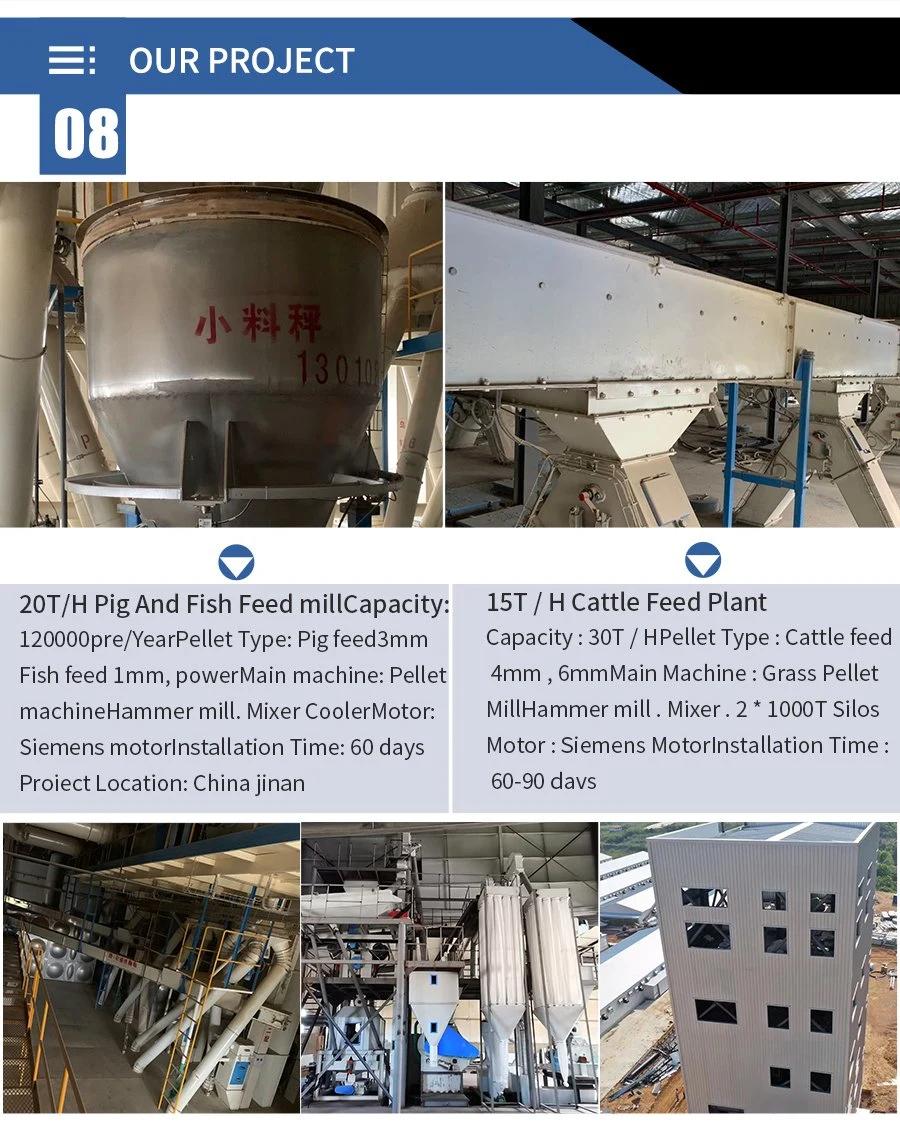 1-2tph Complete Poultry Feed Machine Line Including Pellet Mill Hkj25c, Hammer Mill as Poultry Feed Plant