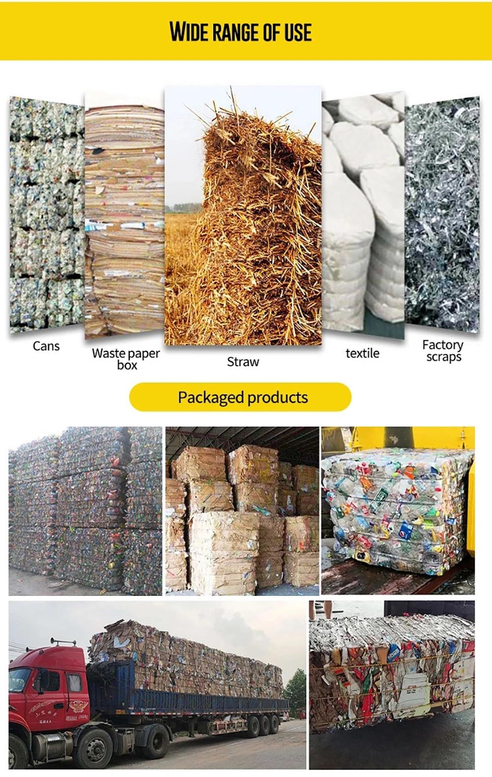 Factory Direct Sales Vertical Waste Paper Cardboard Plastic Pet Bottle Packing Machine