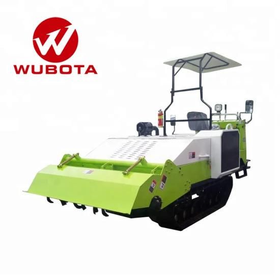Wubota Machinery Paddy Water Field Use Crawler Rubber Track Cultivator for Sale in Ghana