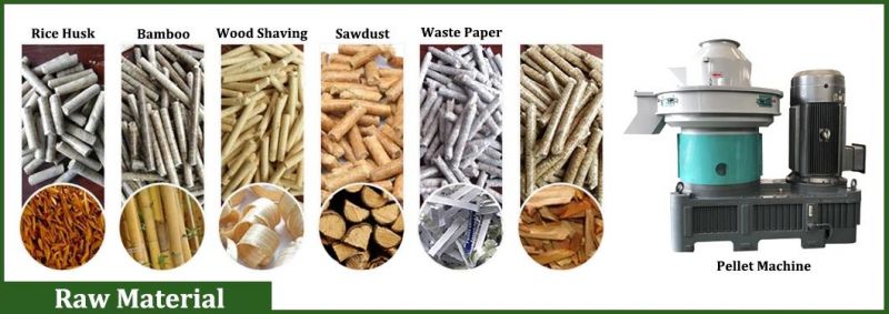 Biomass Wood Pellet Machine for Sawdust Straw Rice Husk Grass Hay Alfalfa Automatic Complete Biomass Wood Pellet Mill Press Pelletizing Machine Production Line