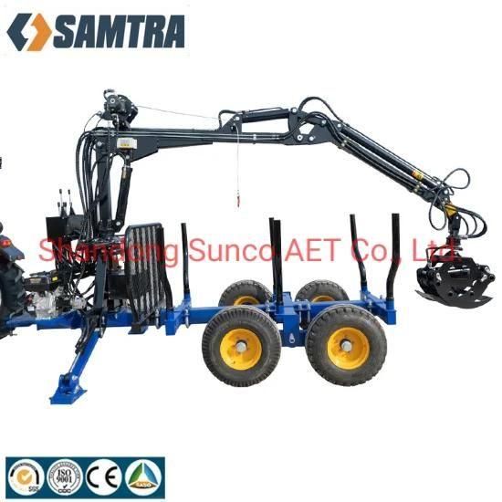 Samtra Forest 3 Point Hitch Log Crane for Tractor Trailer