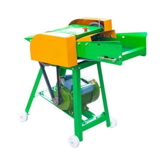 Small Footprint Small-Scale Straw Cutter with Feeder for Farming