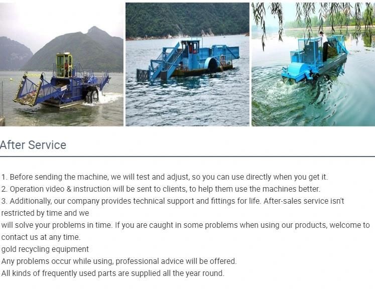 Full Automatic Trash Skimmer River and Lake Cleaning Boat Aquatic Weed Harveste