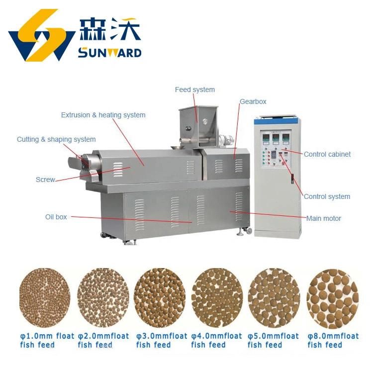 800-1000kg/H Fish Feed Making Machine Dog Food Production Line