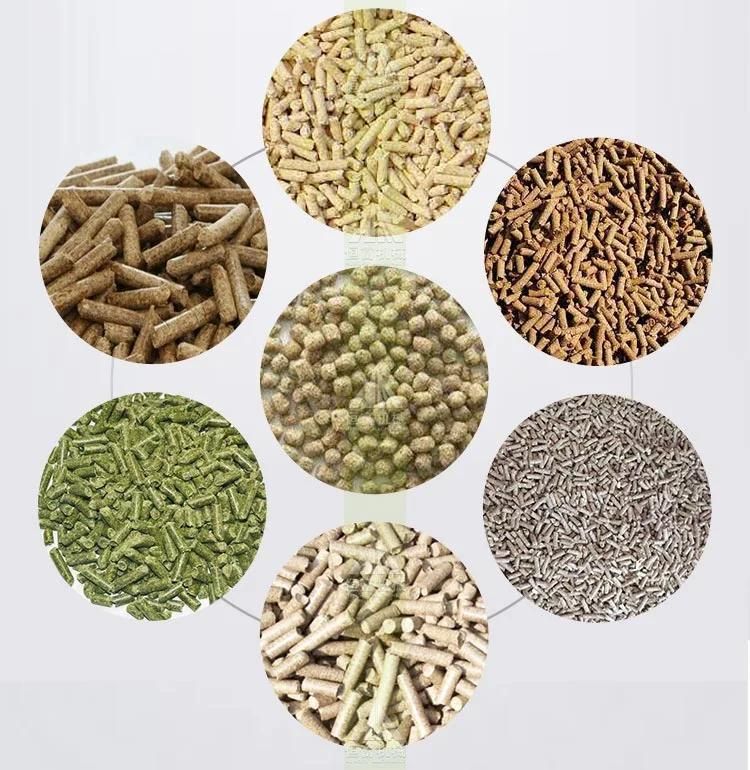 Capacity Customized Poultry Livestock Chicken Cattle Animal Feed Pellet Machine Making Production Line