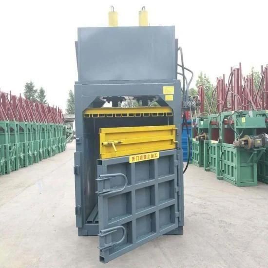 Best Quality Vertical Hydraulic Baler Machine for Living Garbage Cotton Baler Press ...