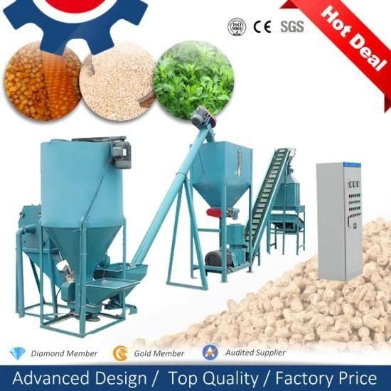 600-800kg/H Farm Use Rice Husk Animal Feed Production