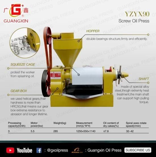 Small Investment Oil Press Machine / Palm Kernel &amp; Castor Oil Extraction Machine