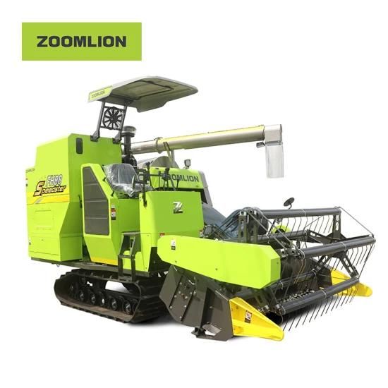 Zoomlion 88HP Longitudinal Flow Full Feed Crawler Type Rice Combine Harvester