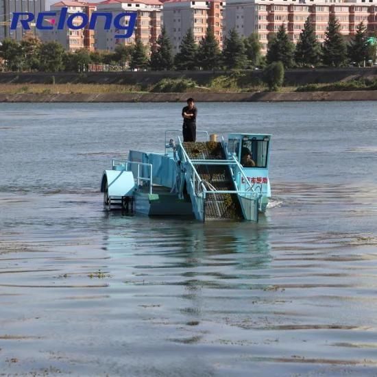 Aquatic Plants Vegetation Harvesting Boat with Diesel Engine and Hydraulic System