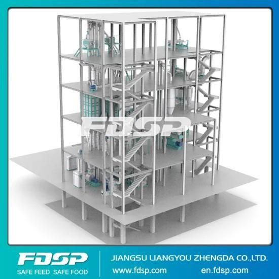 Long Working Life 3-6tph Extruded Aqua Feed Processing Mill