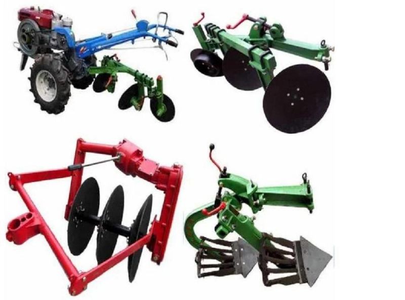 with Gearbox Hot Selling 12HP Mini Walk Tractor Hand Disc Plough