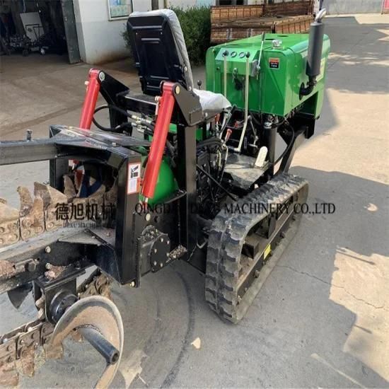 Crawler Type Ditching Machine for Agricultural Greenhouse Ditching