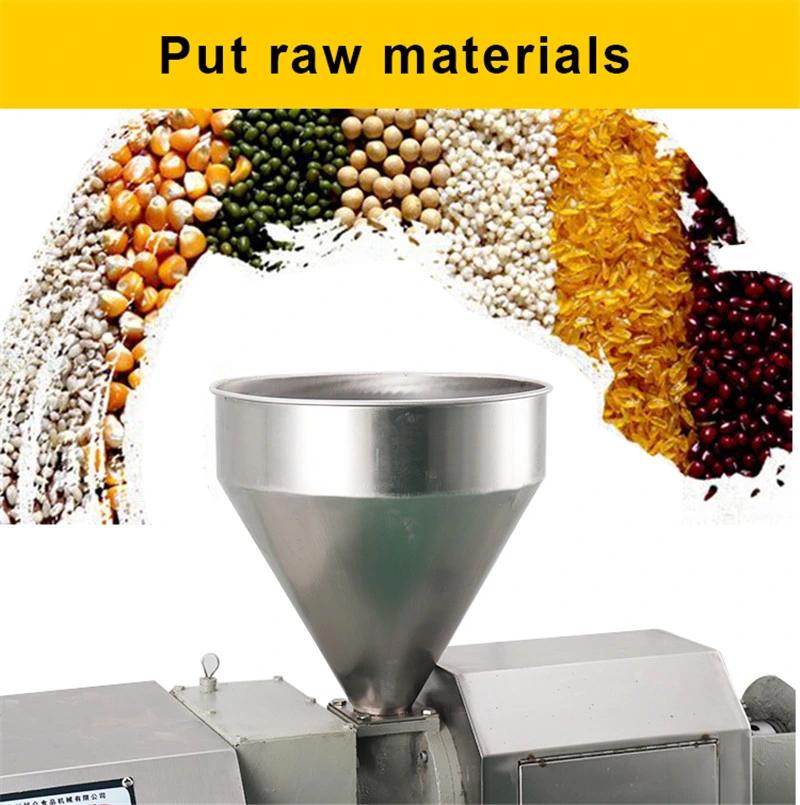 Electric Peanut Coconut Oil Press Machine Automatic Moringa Cooking Sesame Screw Hydraulic Press Oil Extraction Machine for Home