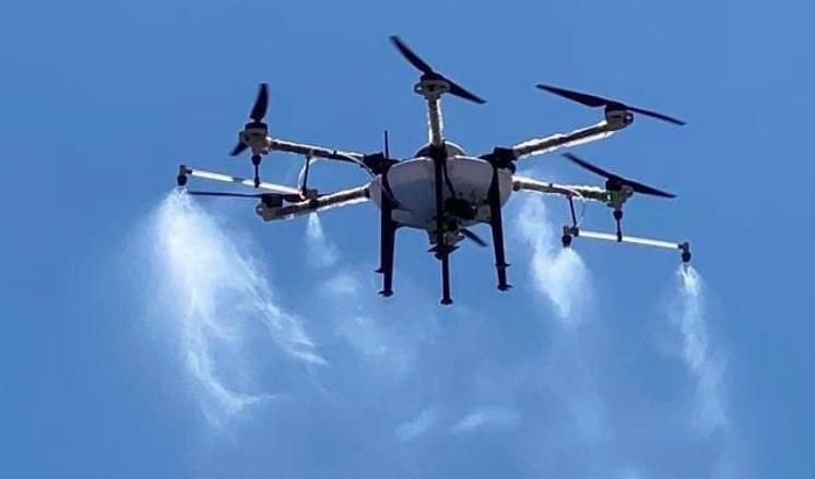 Tta M6e Small Drone Professional for Fumigation Atomizing Crop Sprayer Drone