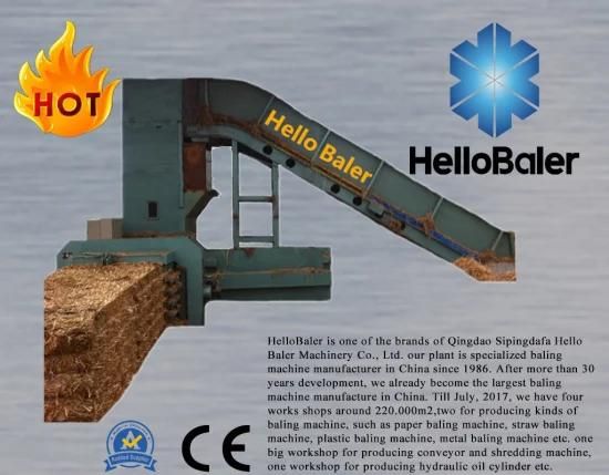 Hello baler brand automatic straw baler for baling packaging waste paper pulp cardboard ...