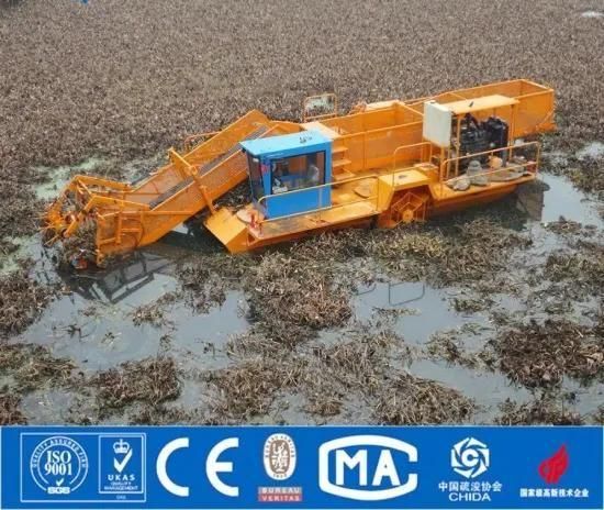 Hydraulic Full Automatic Aquatic Weed Harvester/Water Hyacinth Harvester