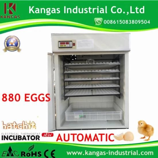 Ce Approved Automatic Egg Incubator Hatcher for 880 Chicken Eggs