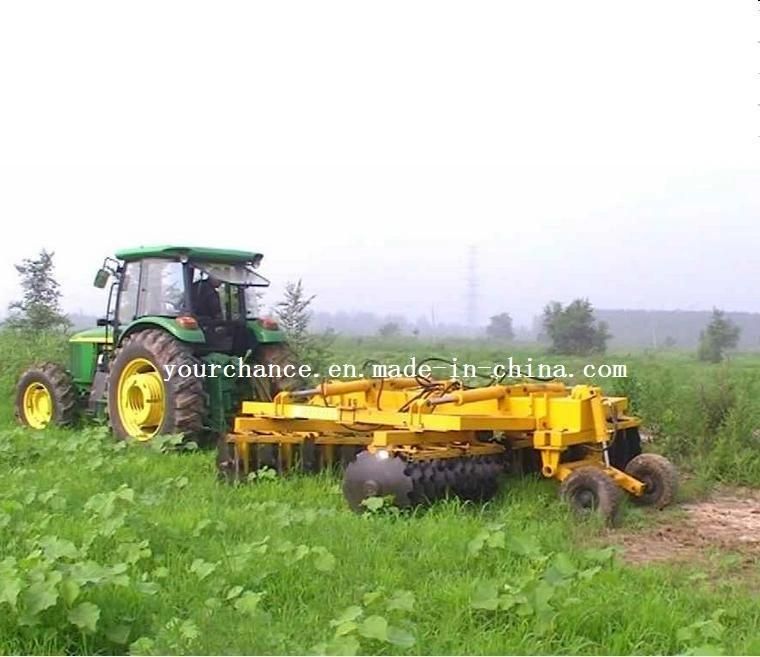 Africa Hot Selling Farm Implement Duralbe Tiller 1bzdz-4.4 4.4m Width 40 Discs Wing-Folded Heavy Duty Hydraulic Disc Harrow for 140-180HP Wheel Tractor