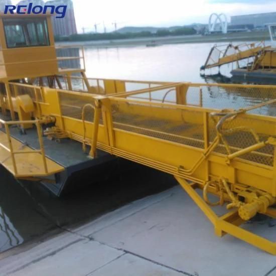 Water Hyacinth Aquatic Plant Weeding Harvester Cutting Machine for Lake and Pond ...