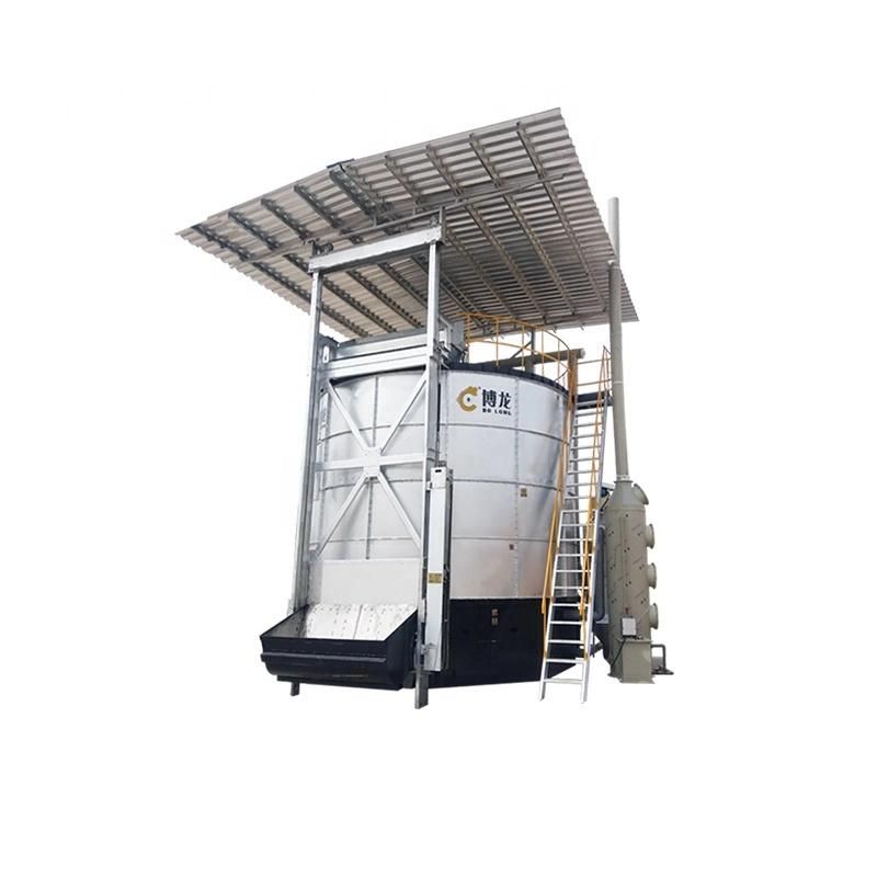 Chicken Manure Malaysia Compost Machine for Sell Fermentation Bin Bolong Frank Factory