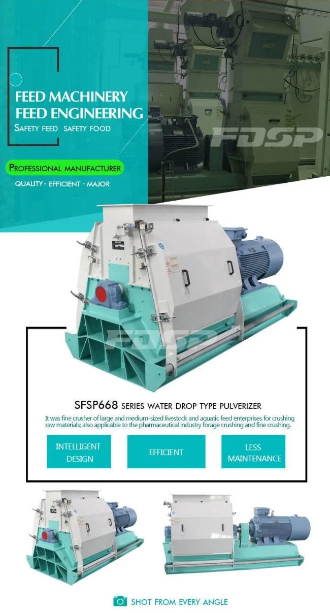 Corn Maize Wheat Hammer Mill Grinding Machine in Feed Mill