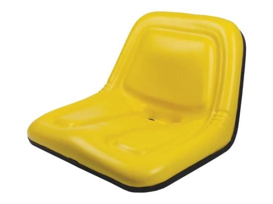 Heavy-Duty Yellow Vinyl Covering One-Piece Steel Pan Seat for Cub Cadet Lawn Mowers