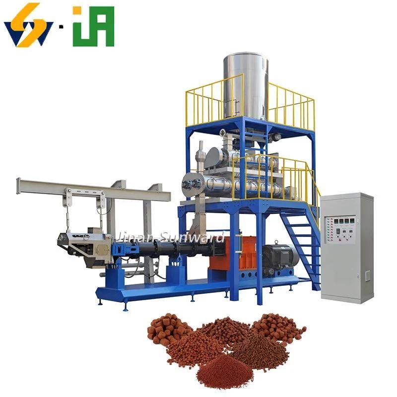 Aquaculture Fish Food Making Machine Double Screw Extruder for Fish Feed Manufacturing Production