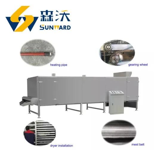Full Automatic Double Screw Extruder Fish Feed Pellet Processing Line Extruder for Fish ...