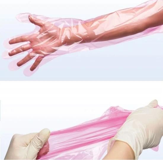 High-Quality Disposable Polyethylene Plastic PE Long Sleeve Gloves for Animal