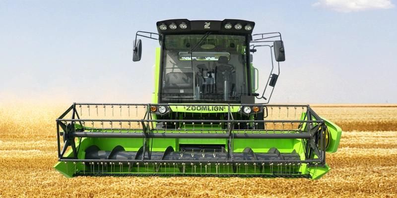Zoomlion Mechanical Drive 40hq Green Rice Harvester Machine for Sale