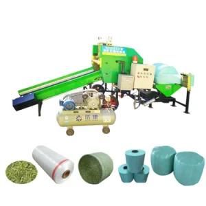 Automatic Mini Corn Silage Hay Round Baler and Wrapper All in One