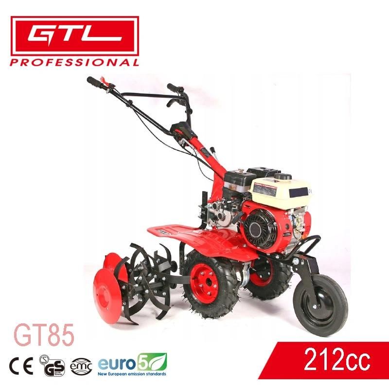 7.5HP 4 Stroke 212cc Agricultural Gasoline / Petrol Power Tillers Garden Rotavator Gasoline / Petrol Rotary Cultivator Tiller (GT85)