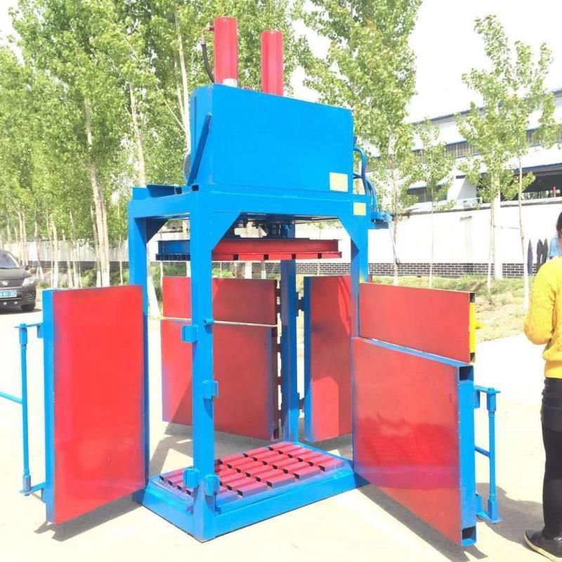 Semi Automatic Waste Paper Hydraulic Baler Machine Vertical Baling Press Machine for Sale