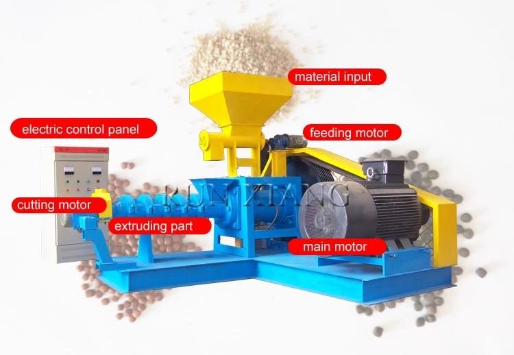 Automatic China Floating Fish Feed Pellet Extruder Press Machine