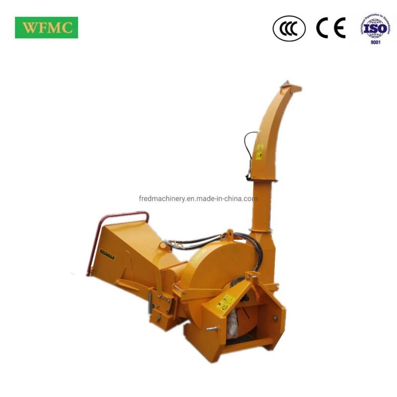 9 Inches Self-Contained Hydraulic in-Feeding System Wood Cutting Chipper