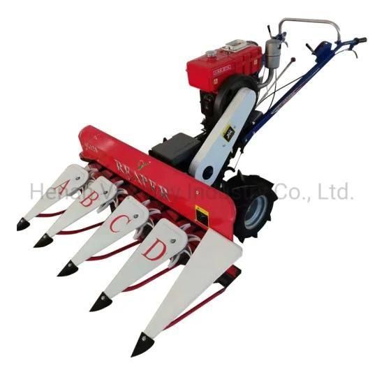Tractor Wheat Wormwood Reaper Grass Harvesting Paddy Rice Harvester