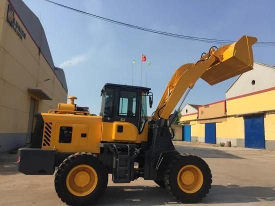 4 Wheel Drive Hydraulic Transmission System 2.8ton Front End Wheel Loader with Pilot ...