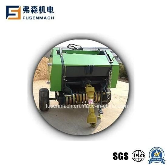 Pto Drive Mini Round Hay Baler Use on 30-50HP Tractor