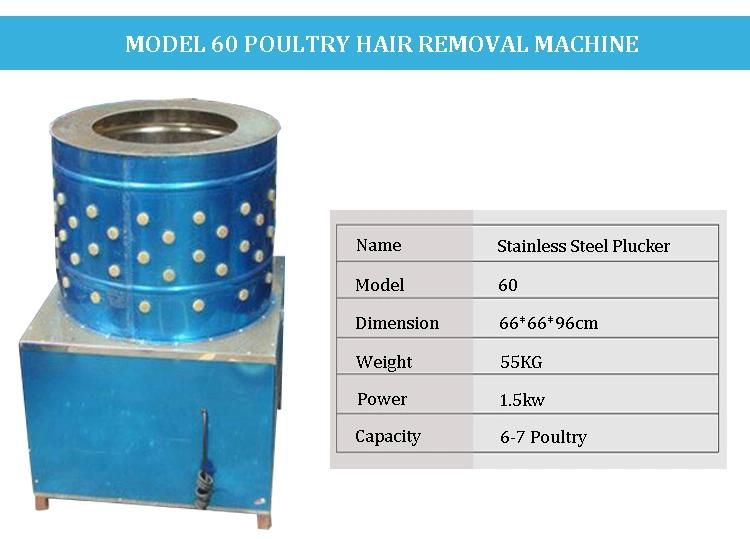 Stainless Steel Material Used Feather Chicken Plucker Machine for Sale