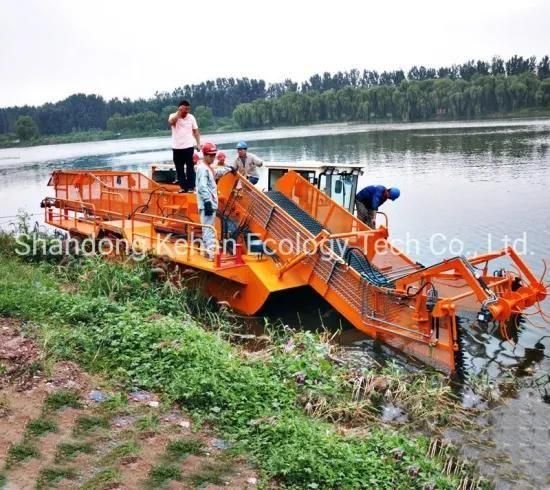 China Aquatic Weed Harvester/Garbage Salvage Ship/Water Hyacinth Harvesting Machinery
