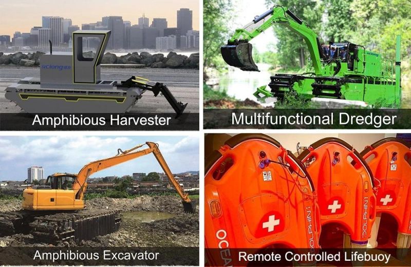 Automatic Pond Cleaning Machine Underwater Plants Collecting Aquatic Weed Plant Harvester Weed Cutting Dredger
